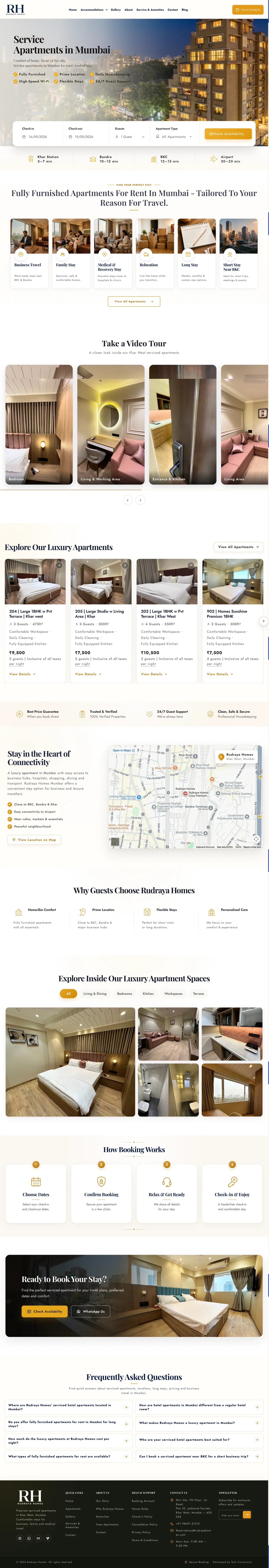 Rudraya Homes website
