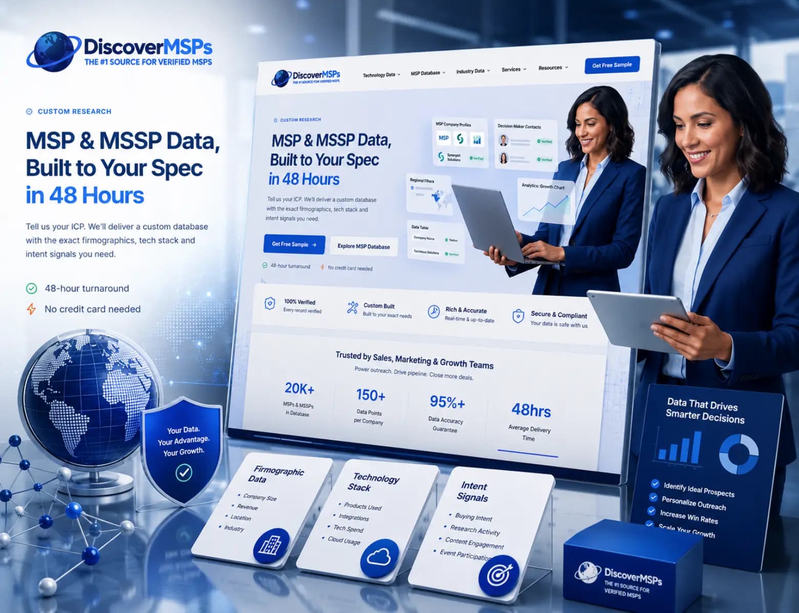 DiscoverMSPs, b2b data platform website built by Tech Conversion