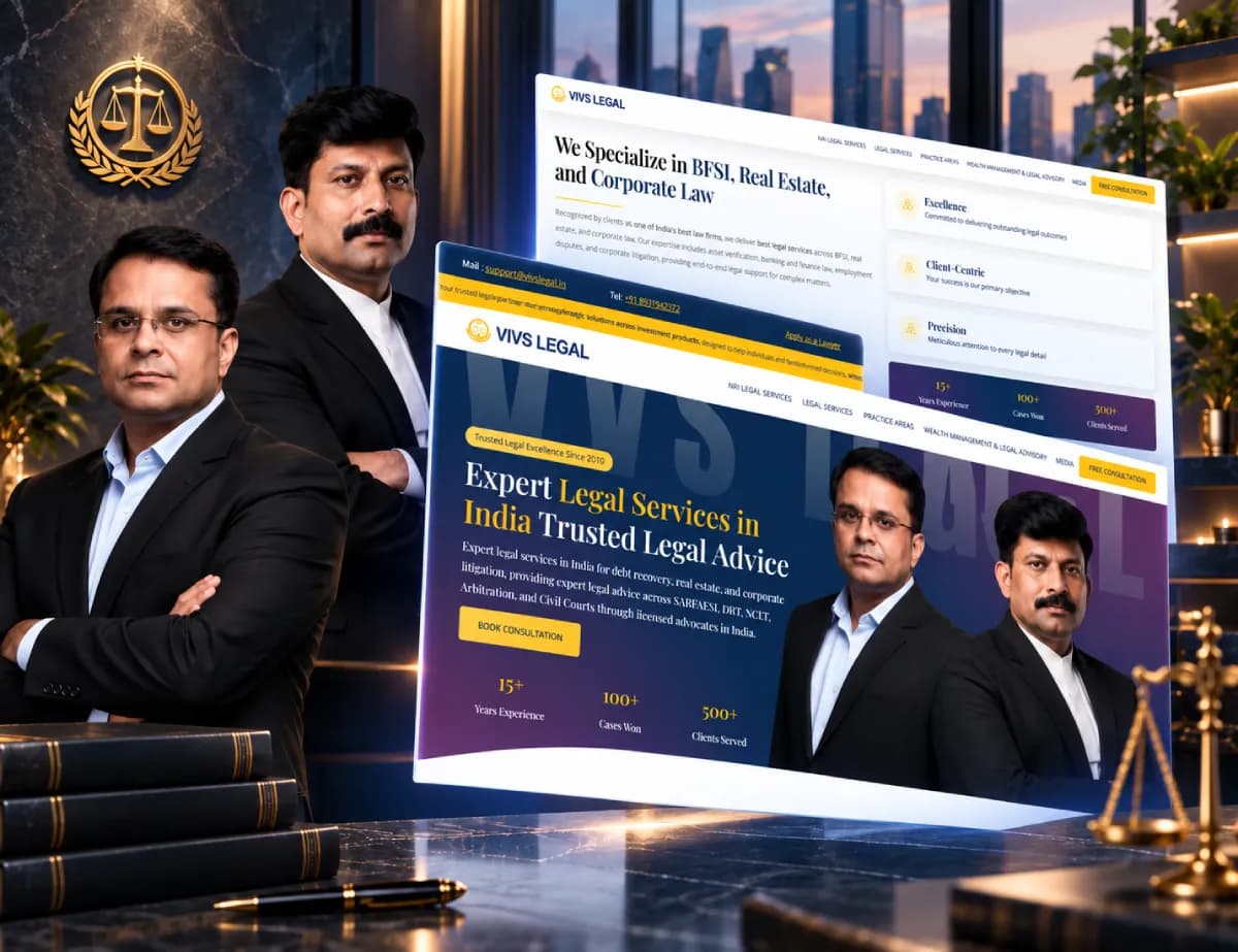 Vivs Legal, legal services website built by Tech Conversion