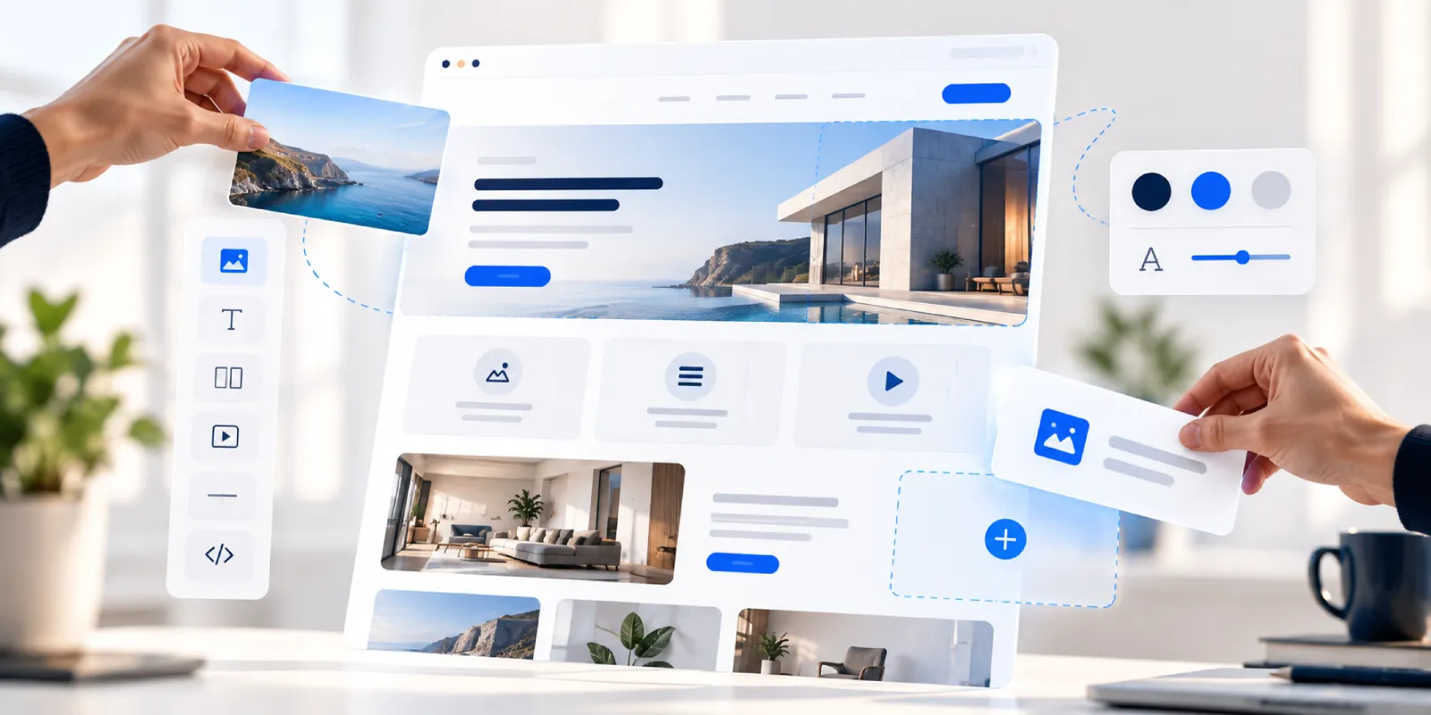 B2B website displayed in a premium project showcase